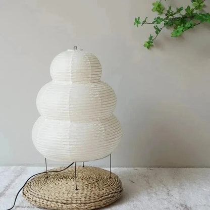 Washi Paper Globe Floor Lamp 16" White Sphere Light for Bedrooms Living Rooms Japanese Minimalist Ambient Lighting E27 Socket 24" Tall