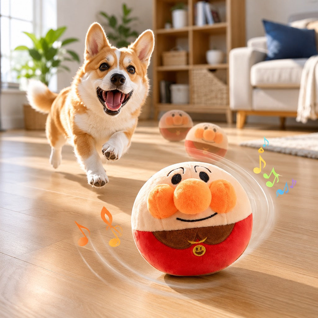 Ortekor Interactive Electric Bouncing Plush Dog Toy for Indoor Chase Play & Bored Dogs