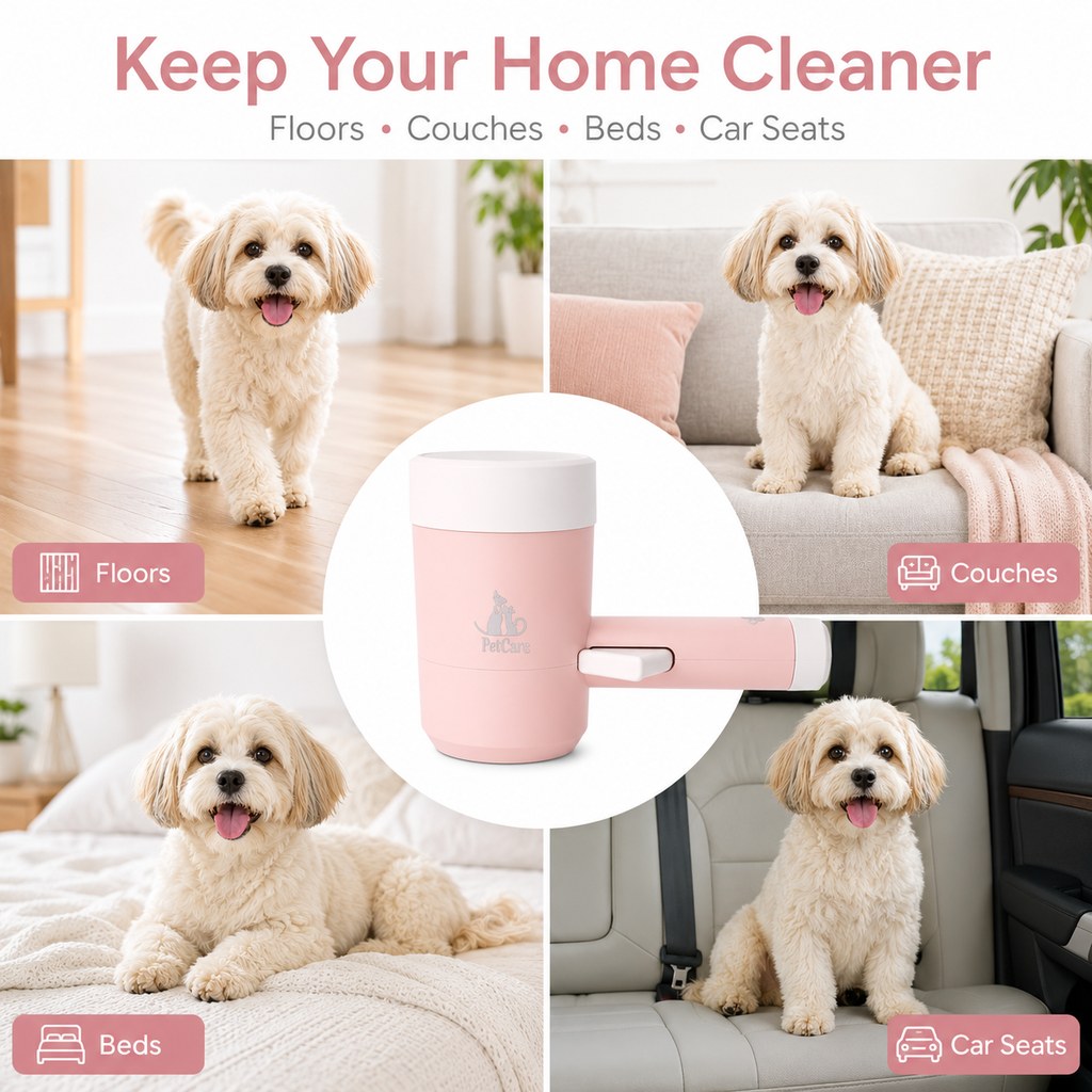 Ortekor Electric Dog Paw Cleaner Cup for Muddy Walks - One-Button Paw Washer Helps Keep Floors, Couches & Car Seats Clean