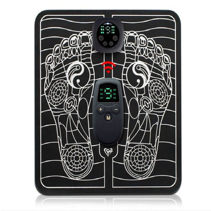 Rechargeable Foot Circulation Massager Mat with EMS Pulse Technology for Pain Relief & Muscle Recovery at Home or Office