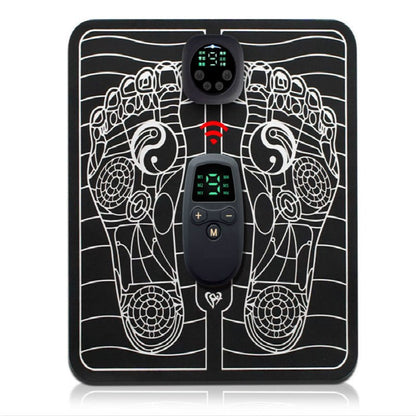 Rechargeable Foot Circulation Massager Mat with EMS Pulse Technology for Pain Relief & Muscle Recovery at Home or Office