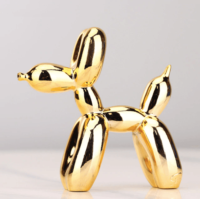 Creative Home Decor | Electroplated Balloon Dog Sculpture with Abstract Design | Unique Wall Decor for Modern Room Aesthetics
