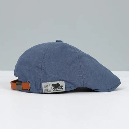 Adjustable Men's Flat Cap - Classic Newsboy Hat in Multiple Colors for Everyday & Formal Wear