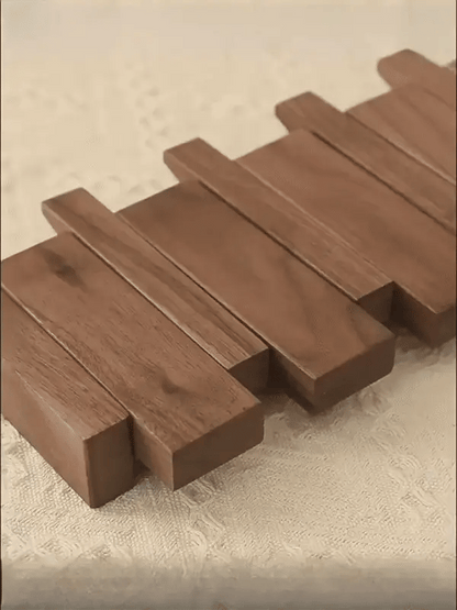 Elegant Wooden Coat Rack with Piano Design for Stylish Organization