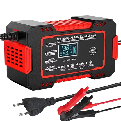 12V 6A Smart Battery Maintainer with Pulse Repair & Auto Shutoff for Cars, Motorcycles & SUVs