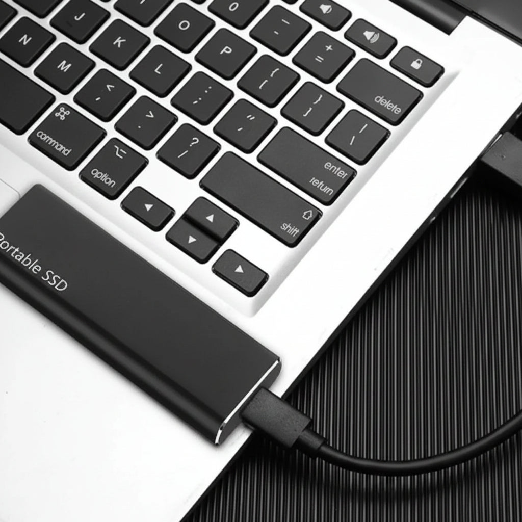 Compact Portable SSD | 4TB USB-C External Hard Drive with Ultra-Thin Design | Ideal for Data Storage and Backup