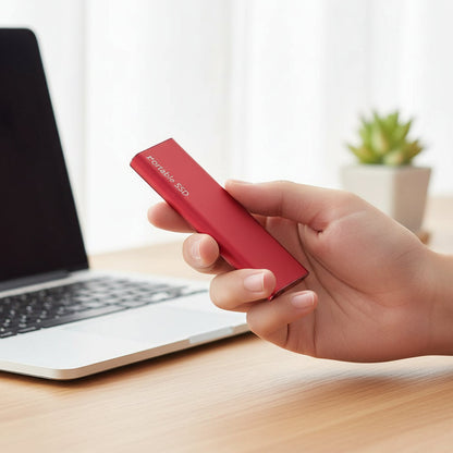 Compact Portable SSD | 4TB USB-C External Hard Drive with Ultra-Thin Design | Ideal for Data Storage and Backup