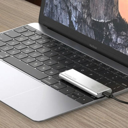 4TB Portable External Hard Drive USB-C for PC Mac Android Laptop Fast Data Storage Backup Device Sleek Design Slim Solid State Drive