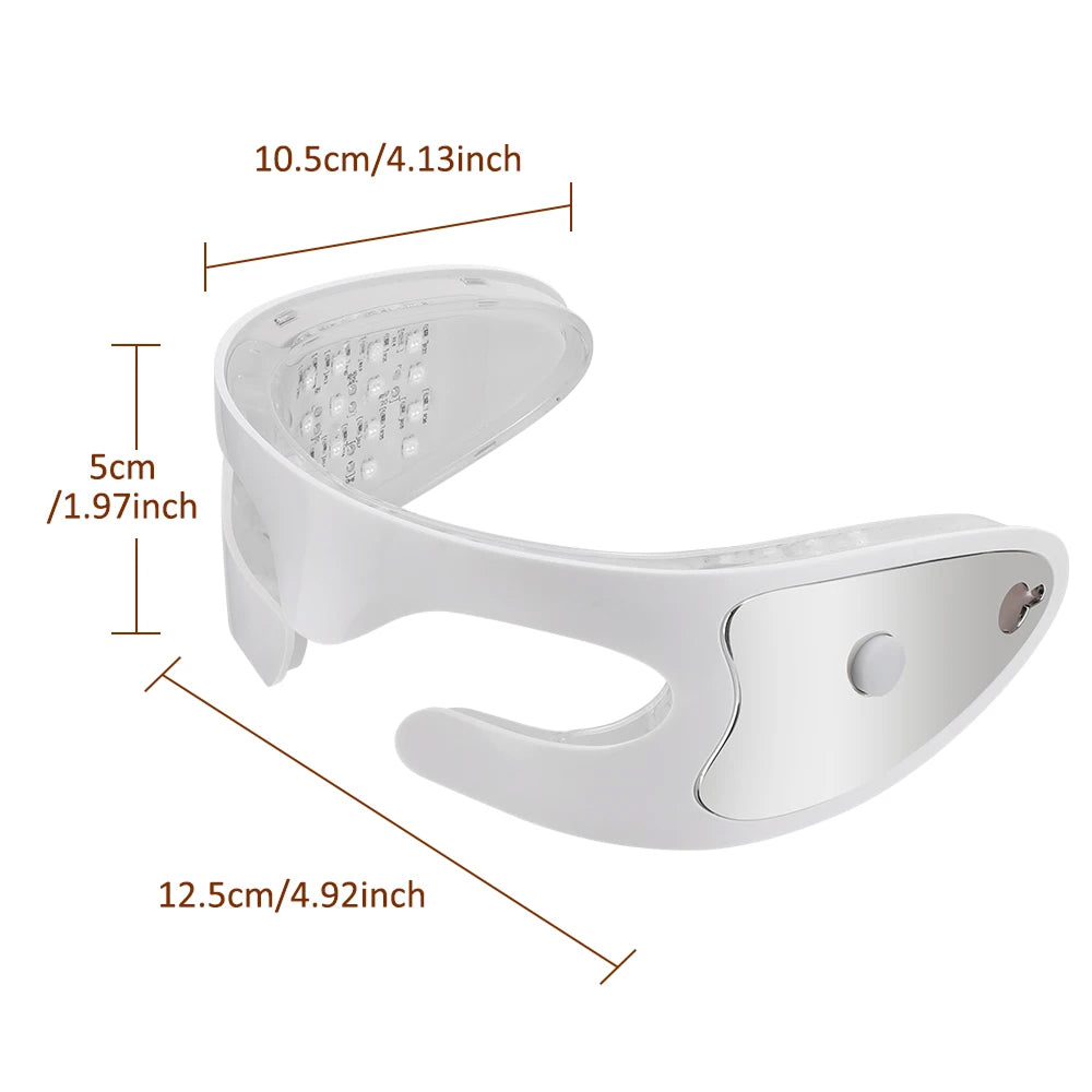 LED Eye Massager with Vibration & Light Therapy for Tired Eyes, Dark Circles & Puffiness – Rechargeable Eye Care Device