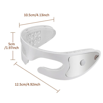 LED Eye Massager with Vibration & Light Therapy for Tired Eyes, Dark Circles & Puffiness – Rechargeable Eye Care Device