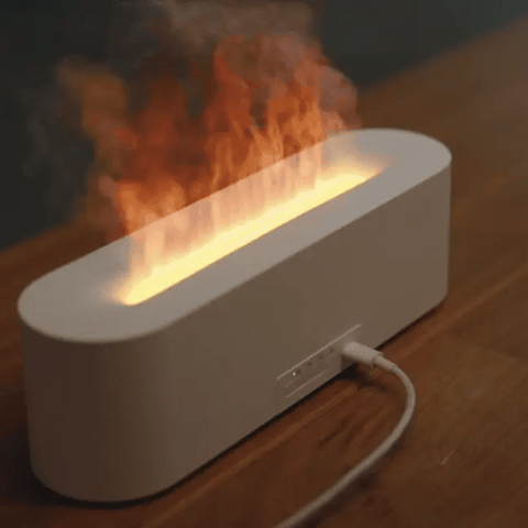 Serene Glow | Volcano Effect Humidifier with Color Illumination | Essential Oil Diffuser for Relaxation