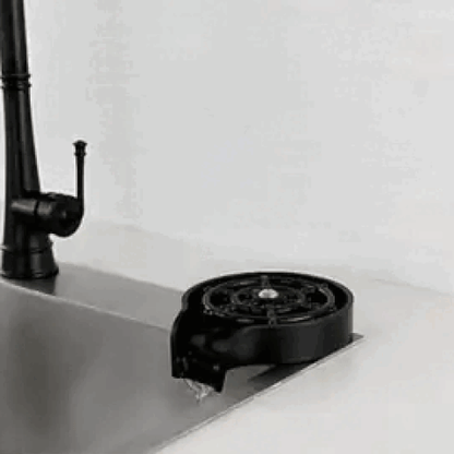 Aero Glass Rinser for Sink - Stainless Steel, High-Pressure Jets