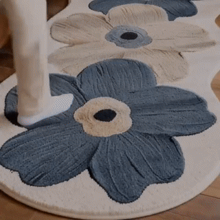 Soft Floral Area Rug with Non-Slip Backing | Plush Comfort for Cozy Spaces