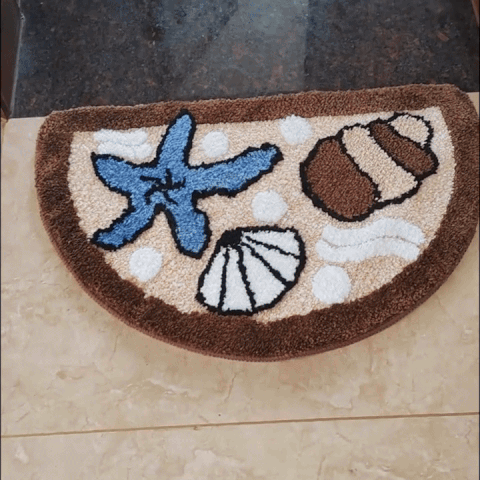 Fuzzy Bath Mat - Non-Slip, Colorful Design
