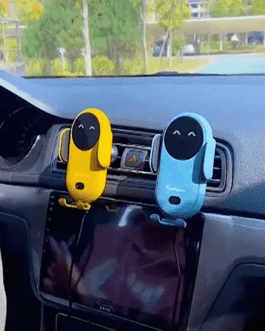 Automatic Qi-Enabled Vehicle Mounting Charger with Adjustable Grip for iPhone & Android Dashboard or Vent