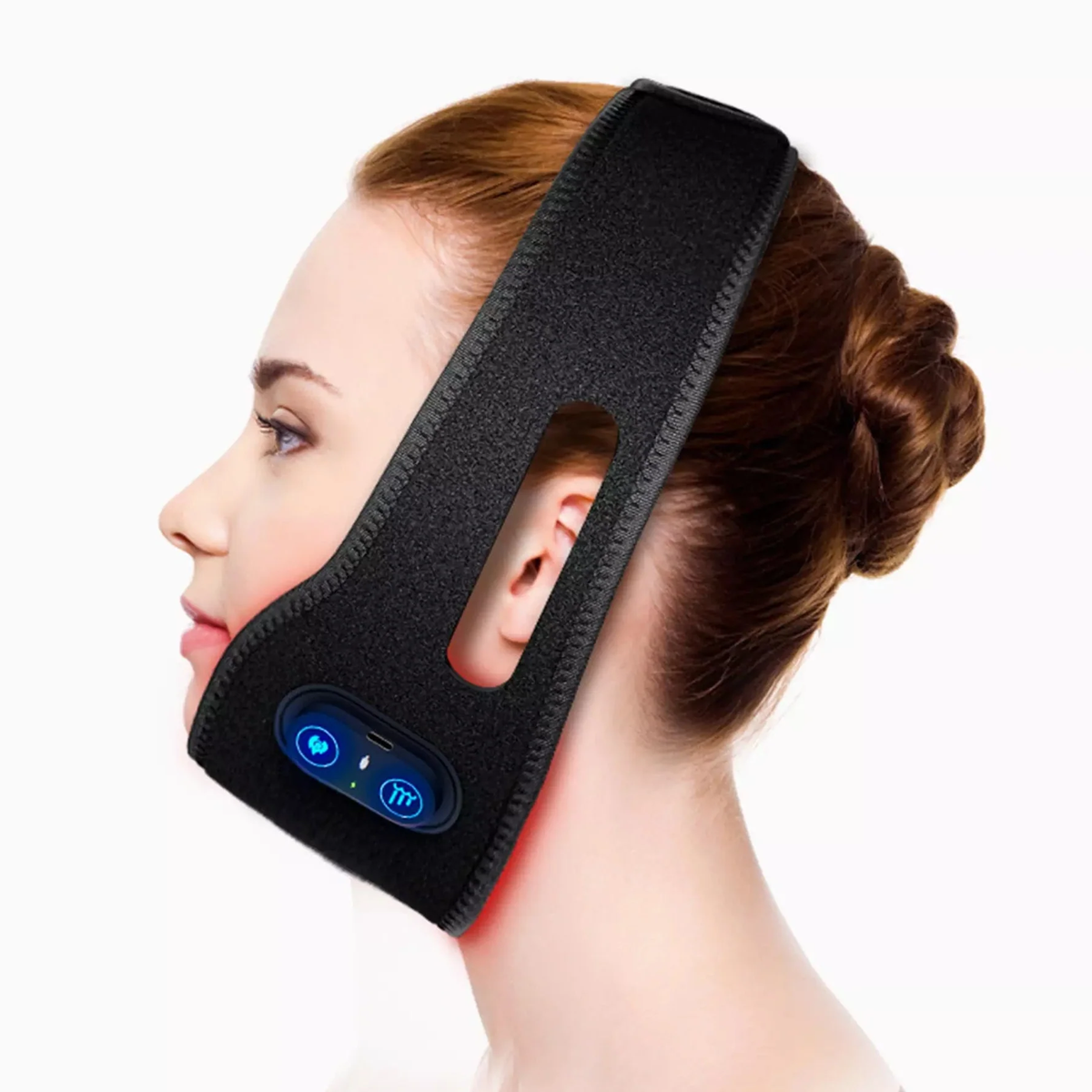 Red Light Therapy Belt | Portable Jaw Sculpting Device for Double Chin Reduction