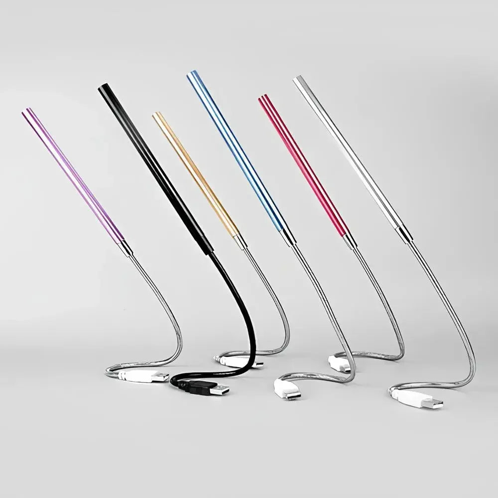 Flexible USB Desk Light with Adjustable Gooseneck Arm for Reading, Computer Work & Office Task Lighting