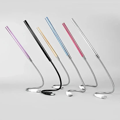 Flexible USB Desk Light with Adjustable Gooseneck Arm for Reading, Computer Work & Office Task Lighting