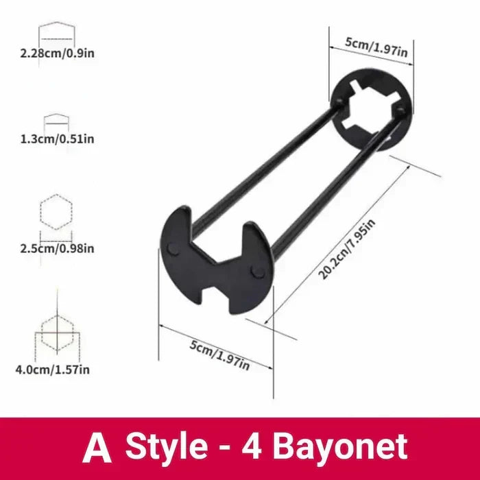 Basin Nut Wrench Tool for Faucet Installation Under Sink 360° Rotating Long Handle Plumbing Wrench for Kitchen Bathroom Fixtures