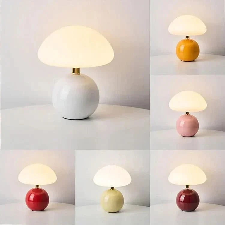 CAPLORA – Modern Mushroom Table Lamp for Gentle Ambient Glow