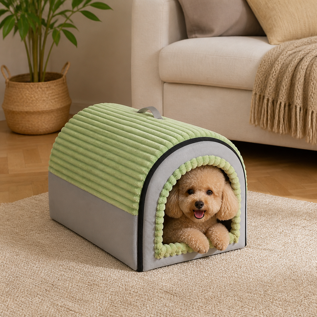 Ortekor Insulated Washable Pet Cave Bed (Removable Cover)