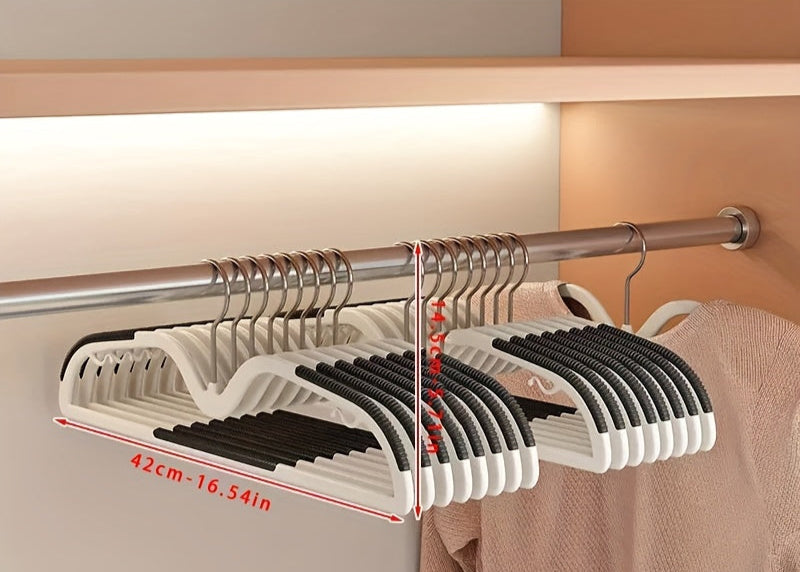 Rotating Non-Slip Compact Hangers for Shirts & Dresses – Space-Saving Closet Solution with Swivel Hook
