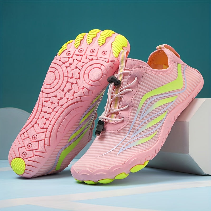 Quick-Dry Water Shoes with Five-Toe Design – Mesh Barefoot Aqua Footwear for Swimming, Hiking & Beach Sports
