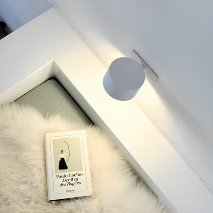 Cordless Rotating Sconce Light USB Rechargeable 3 in Magnetic Mount Touch Dimming Night Light for Bedside Hallway Closet Accent Lighting No