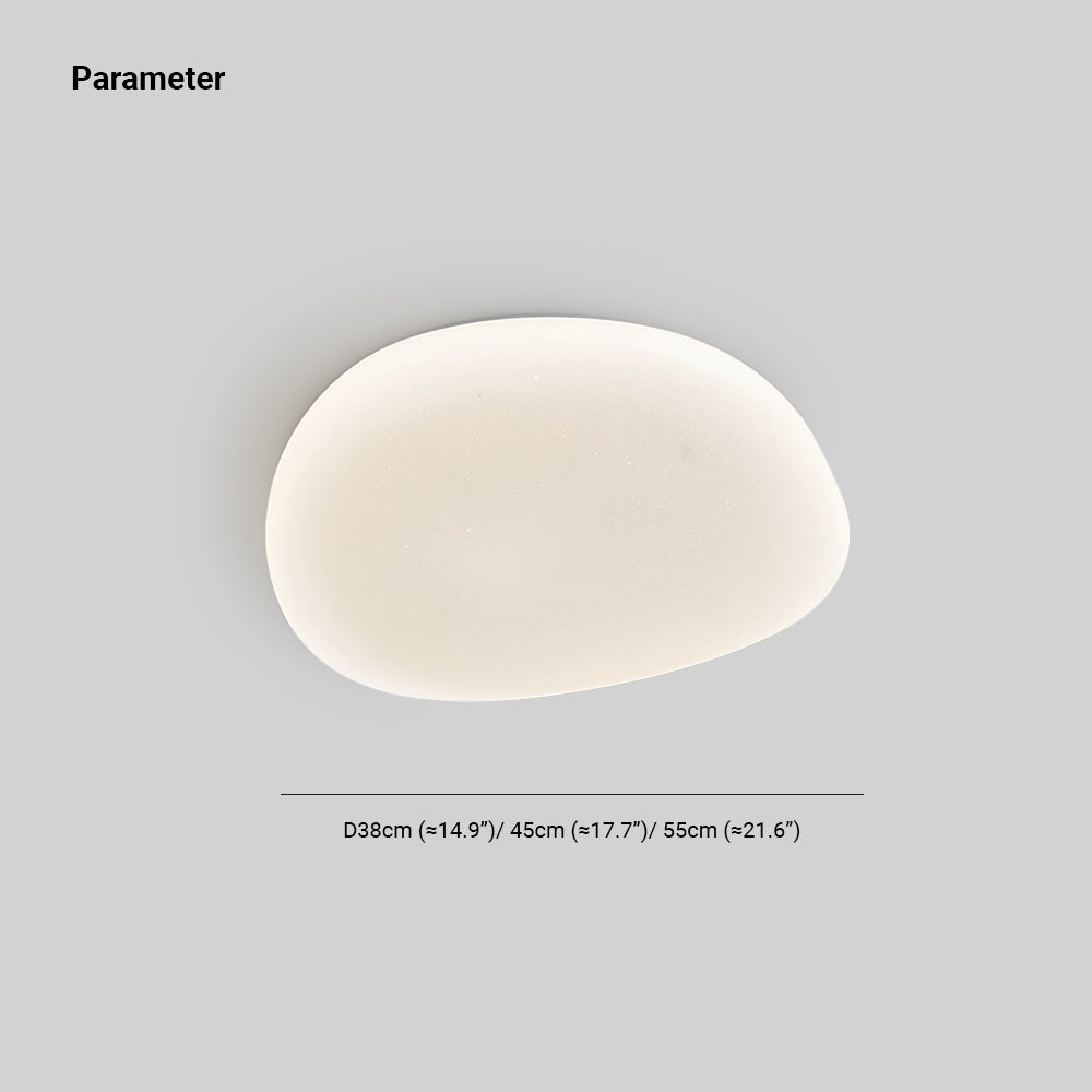 Acrylic LED Flush Mount Light for Bedroom Living Room 54-115 sq ft White Modern Scandinavian Minimalist Ceiling Fixture