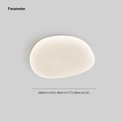 Acrylic LED Flush Mount Light for Bedroom Living Room 54-115 sq ft White Modern Scandinavian Minimalist Ceiling Fixture