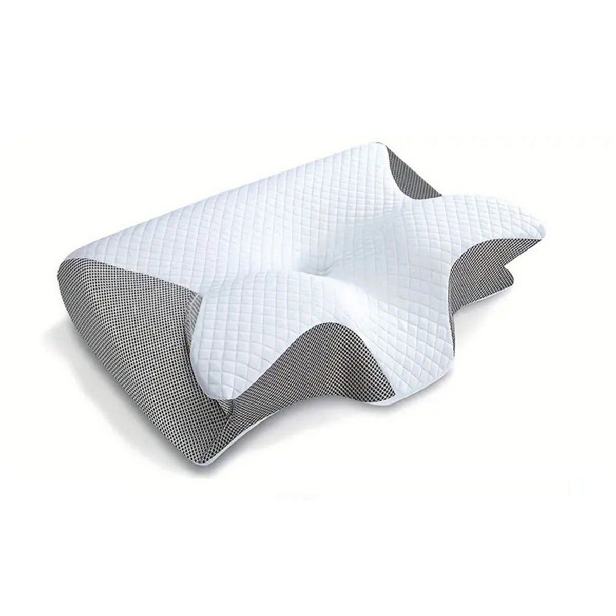 Contoured Memory Foam Sleep Pillow for Neck Alignment & Spinal Support – Dual-Height Design for Back, Side & Stomach Sleepers – Reduces Morn