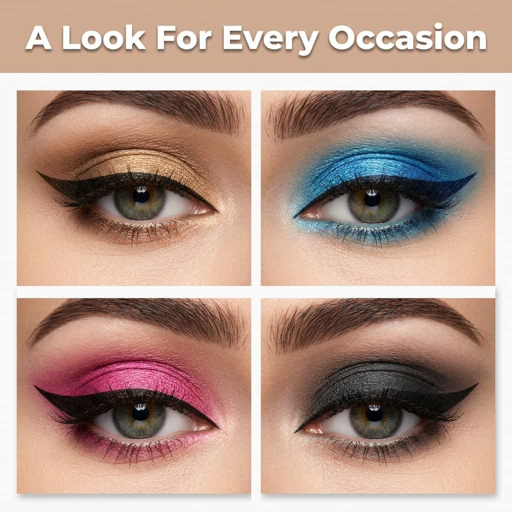 Reusable Eyeliner Stickers Instant Symmetrical Wing Waterproof Smudge-Proof