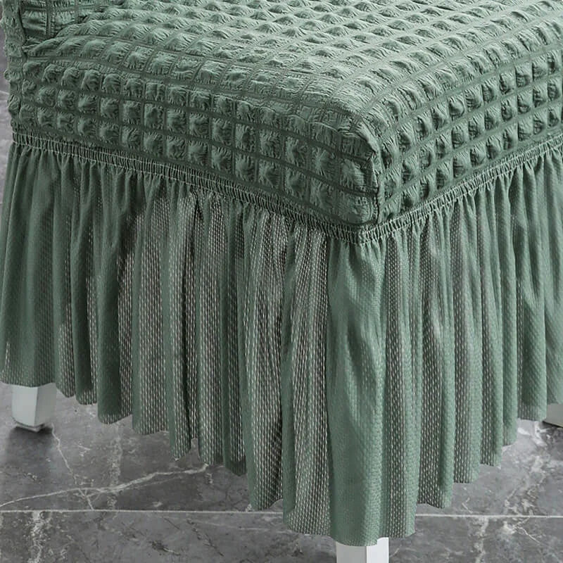 Non-Slip Stretchable Ruffled Chair Covers
