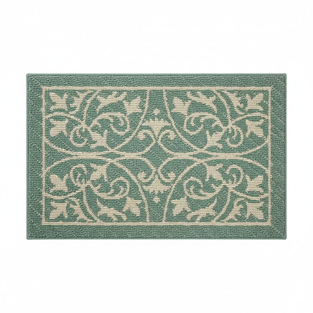 Entryway Mat with Non-Slip Rubber Backing – Low Profile Door Mat for Indoor Use – Traps Dirt & Moisture – Machine Washable
