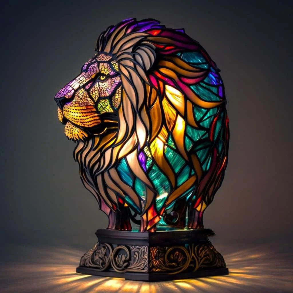 Modern Animal Art Sculpture Table Lamp with Soft LED Glow for Living Room & Bedroom Decor