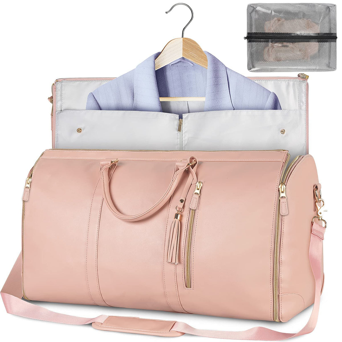 Suit Carrier with Convertible Design for Travel, Business Trips & Closet Storage