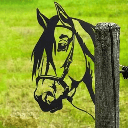Metal Barnyard Sculpture Silhouette for Garden & Yard – Farm Animal Figures in Rustic Iron – Outdoor Lawn Ornament Decor for Country Home