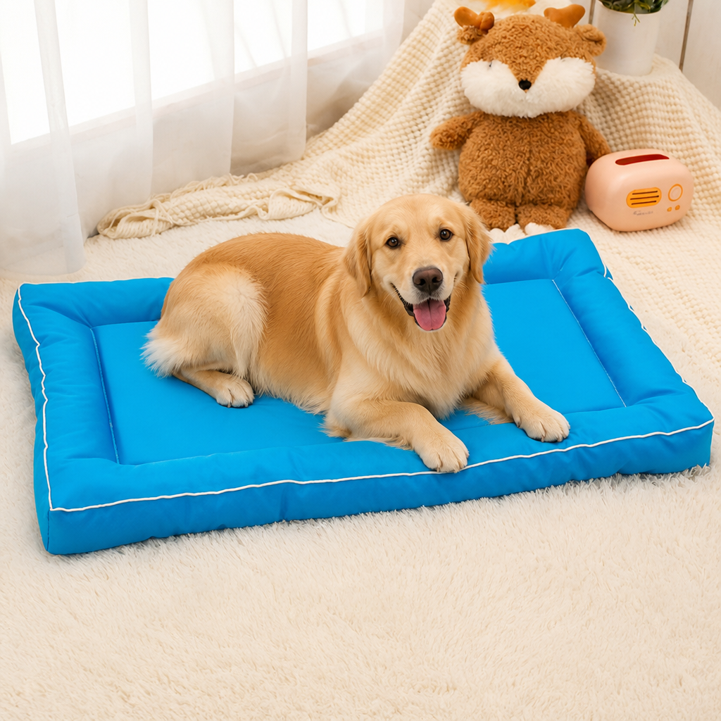 Ortekor All-Season Polyester & Non-Slip Dog Bed