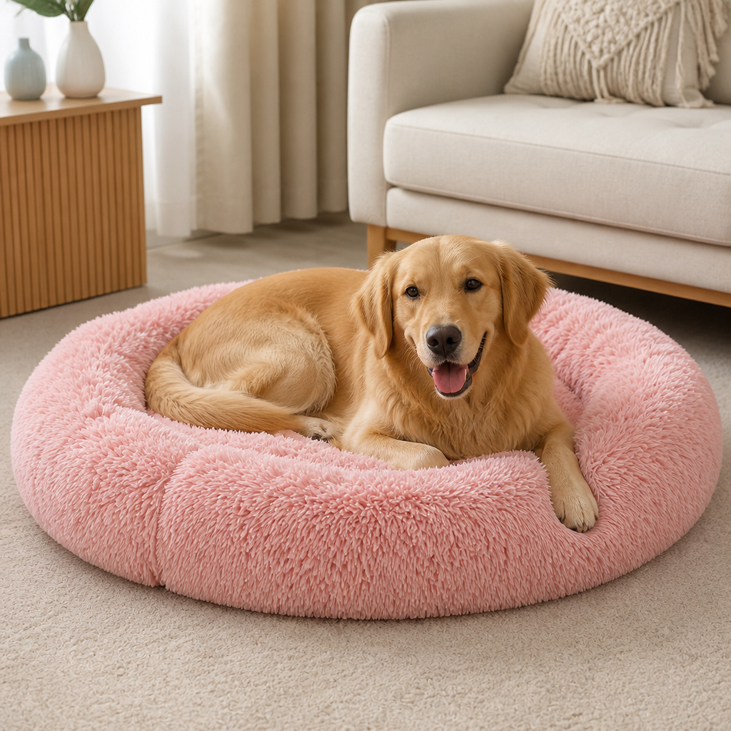 Ortekor Plush Donut Bolster Bed