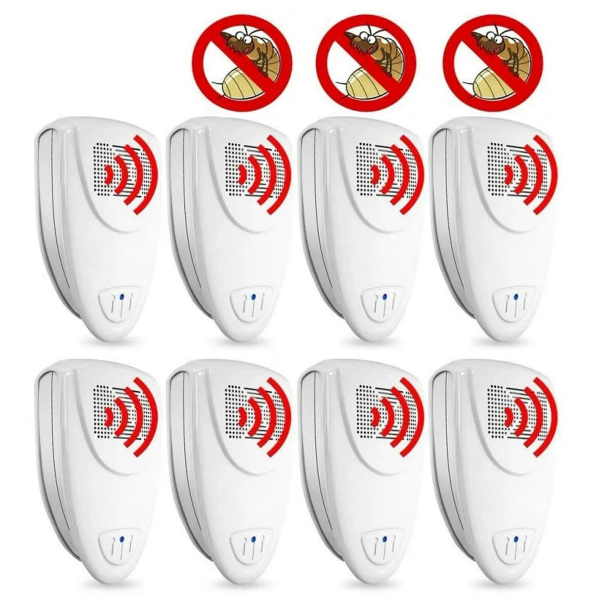 Electronic Pest Deterrent Plug-In Device for Home Protection Against Insects and Rodents – Safe Ultrasonic Wave Technology – Silent