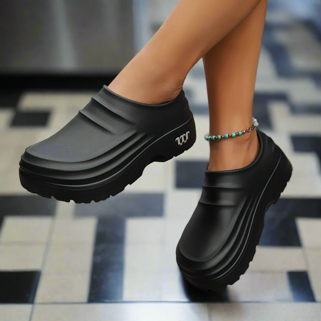 Waterproof Orthopedic Clogs with Gel Cushioning for All-Day Comfort – Anti-Slip Work Shoes for Kitchen, Hospital & Garden Use