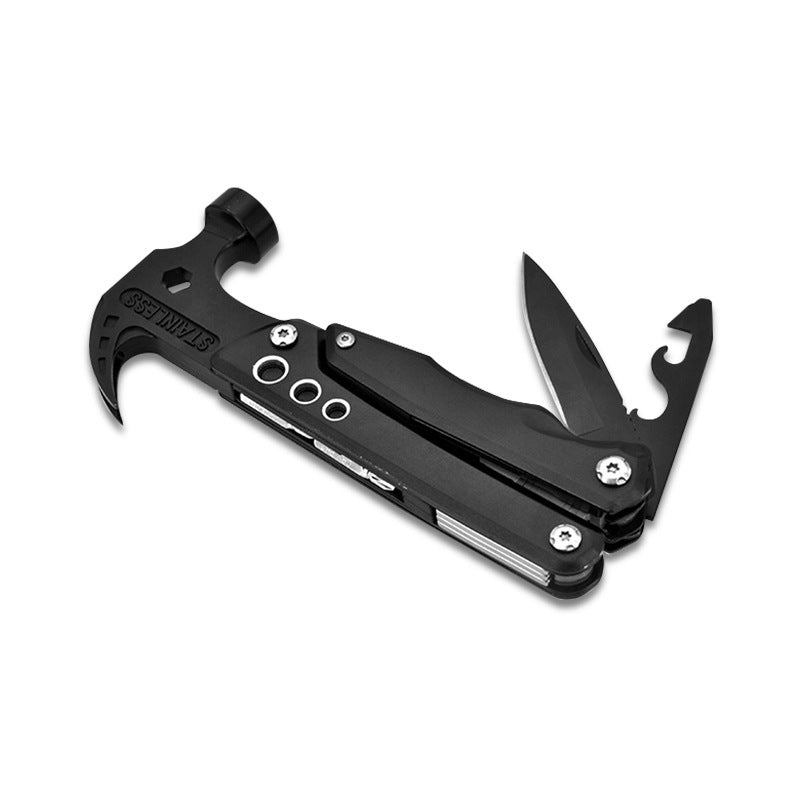 Compact Utility Hammer with 19 Built-In Tools for Home Repair, Camping, DIY Projects & Emergency Kits