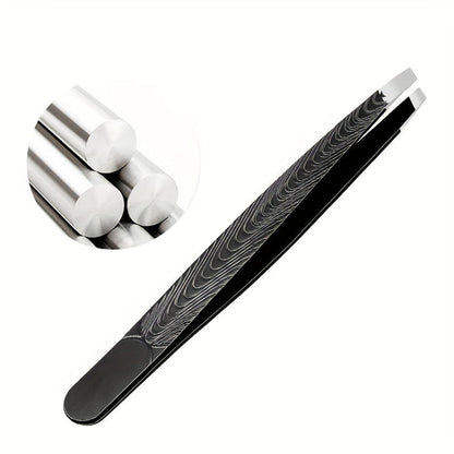 SculptSure - Precision Black Angled Eyebrow Tweezers
