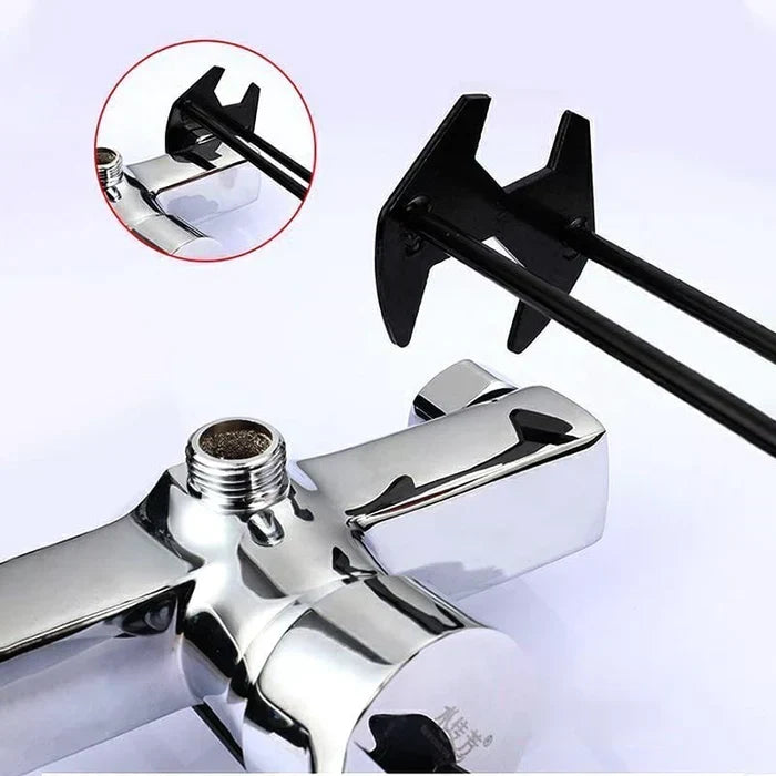 Basin Nut Wrench Tool Extended Reach Plumbing Installer for Faucet Nuts Under Sink Bathroom Kitchen