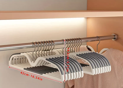 Rotating Non-Slip Compact Hangers for Shirts & Dresses – Space-Saving Closet Solution with Swivel Hook