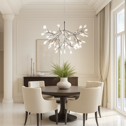 Acrylic Branch Chandelier 31 in Modern Nordic Multi-Light Fixture Dining Room Living Room Bedroom Entryway Adjustable Height