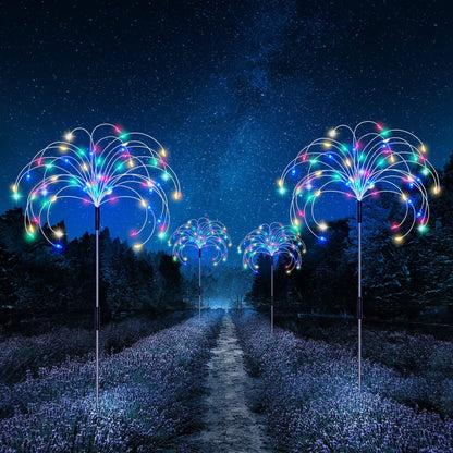 Solar Firework Garden Stake Light with 120 LEDs – Waterproof Outdoor Pathway Accent for Yard, Patio & Pool