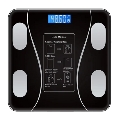 Smart Body Composition Scale Bluetooth Health Tracker 13+ Metrics Weight BMI Fat Muscle Mass Monitor Temperature Sensor App Sync Family