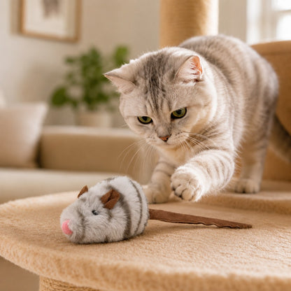 Ortekor Rechargeable Interactive Cat Toy - Flapping Bird, Plush Animal & Motion Activated Toys for Indoor Cats