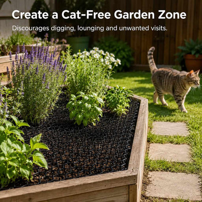 Ortekor Flexible Cat Deterrent Mat for Sofas & Gardens - Protect Furniture and Plants